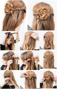 Abendfrisuren selber machen - Tipps und Tricks für effektvollen Look Hairstyle Bride, Bride Hairstyle, Hairstyle Examples, Formal Hairstyles For Long Hair, Cool Short Hairstyles, Hippie Hair, Ribbon Hairstyle, Peinados Fáciles Para Cabello Corto, Haircuts Straight Hair