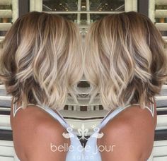 Shoulder Length Bob Haircut, Balayage Blonde, Haircut Styles, Bob Haircuts For Women, Penteado Cabelo Curto, Hair Color And Cut, Hair Envy, Shoulder Length Hair, Hair Color Trends