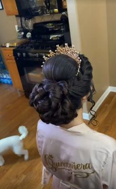 Half Up Half Down Quince Hair, Quince Hair Ideas, Quinceañera Hair, Yellow Quinceanera, Yellow Quinceanera Dress, Butterfly Quince, Quince Makeup, Sophisticated Updo, Beauty And The Beast Quince