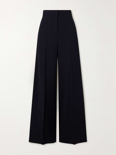 MAX MARA Cervo stretch wool-blend seersucker wide-leg pants Pants Png, Pharmacy School, Exclusive Dress, Work Wardrobe, Max Mara, Jeans Dress, Net A Porter, Fashion Pants, Women Collection