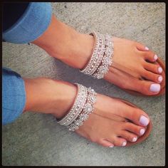 Sandals with rhinestones , cute shoes, summer sandals , shoes Lavender Pedicure, Sandals Sparkly, Sparkly Sandals, Sparkly Shoes, Nude Sandals, Cute Sandals, White Flats, Crazy Shoes, Shoe Obsession