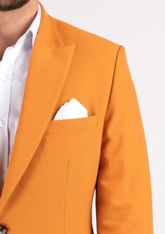 The Bryant Baby Mustard Stretch Blazer is a unique, custom-made piece perfect for making a bold and stylish statement. With its mustard-hue and stretch cotton fabric, you'll feel comfortable and confident all day long. Stand out in this polished look and enjoy the compliments! Custom Made Suits, Stretch Cotton Fabric, Body Posture, Body Proportions, Stretch Pants, Fabric Samples, Polished Look, Body Measurements, Stretch Cotton