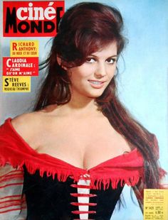 a magazine cover with a woman wearing a red and black dress