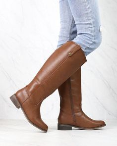 Amazing brown tone tall riding boots with inner side zip closure for easy on/off. dark brown tan heels: 1.25" imported fits true to size Brown Knee-high Riding Boots For Fall, Medium Width Brown Riding Boots, Louis Vuitton Capucine, Classic Brown Knee-high Riding Boots, Edgy Boots, Louis Vuitton Petite Malle, Brown Knee-high Boots With Leather Lining, Medium Width, Louis Vuitton Travel, Brown Riding Boots