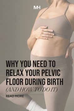 a pregnant woman with her stomach exposed and the words why you need to relax your pel