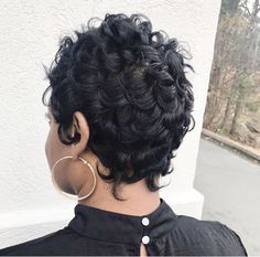 Silver Pixie Cut, Pixie Curls, Pixie Cut Black Women, Silver Pixie, Wedding Hairdo, Mommy Hairstyles, Short Weave Hairstyles, Black Kids Braids Hairstyles