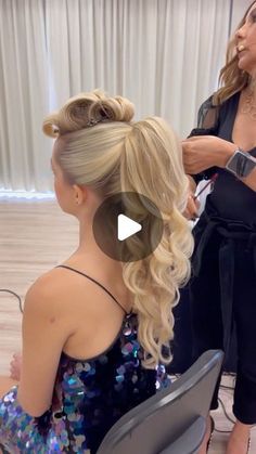 High Ponytail Pageant Hair, Wedding Hairstyles With Ribbon, Half A Ponytail Hairstyles, Hollywood Wave Ponytail, Long Hair Styles Updos, Hair Updos Half Up Half Down, Pageant Ponytail Hairstyles, Up Do Ponytail Black Hair, Pony Tailed Hair