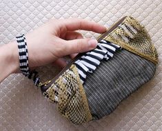 Lined zipper purse, handmade in Kansas, with convenient wrist strap!  Perfect for all your little essentials... Night Circus, Purse Handmade, Zipper Purse, Duck Cloth, Mori Girl, Wrist Strap