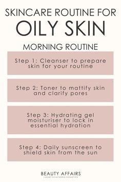 Do you know how to create a skincare routine for oily skin? Here's our guide to an easy routine for oily skin. Easy Skincare Routine, Easy Routine, Easy Skincare, Natural Face Cleanser