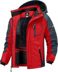 Amazon.com: GEMYSE Men's Mountain Waterproof Ski Snow Jacket Warm Winter Windproof Parka Raincoat with Hood(Black,Medium) : Clothing, Shoes & Jewelry Mens Hiking, Hooded Coats, Mens Fasion, Mountain Jacket, Ski Jacket Mens, Winter Outwear, Hiking Jacket, Winter Jacket Men, Snowboard Jacket