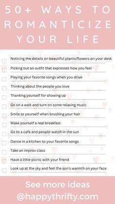 50+ ways to romanticize your life How To Romanticize Life Aesthetic, How To Romanticize Your Life Aesthetic, Post Break Up