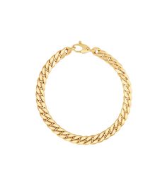 14k Gold Cuban Link Bracelet - 14K Yellow Gold - Olive & Chain Fine Jewelry Gold Cuban Link Bracelet, Silver Rope Bracelet, Cuban Link Bracelet, Miami Cuban Link, Diamond Jewelry Designs, Daily Jewelry, Miami Cuban, Unisex Gift, Silver Chain Bracelet