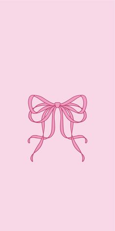 a pink background with a bow on the top and bottom corner, as if it were an illustration