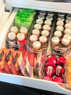 an open refrigerator filled with lots of different types of fruit and vegtables