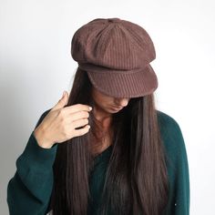 Women's Corduroy hats, Trendy Hat for Women, Corduroy Fabric Hat, Casual Hats, Stylish Hats for Women, Women's Gift, Slouchy Cap Woman, Brown Hat Retro style classic women newsboy hat becomes very popular nowadays. Stylish octagonal hat features 8 panel design and adjustable tape to adjust the size. A perfect alternative to a French traditional beret, this trendy hat has an extra slouch with the addition of the visor for a more casual look. Simple and beautiful trendy design complements every ou Winter Corduroy Baseball Cap With Curved Brim, Trendy Corduroy Hat, Vintage Winter Baseball Cap With Short Brim, Vintage Cap For Fall, Corduroy Winter Cap, Casual Corduroy Flat Cap, Vintage Baseball Cap For Fall, Vintage Fall Baseball Cap, Winter Corduroy Hat With Curved Brim