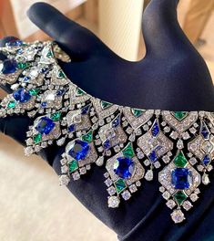 Allu (@aleena_oommen) • Instagram photos and videos Kohl Eyes, Blue Wedding Jewelry, Jewel Design, Bridal Diamond Necklace, Neck Pieces Jewelry, Fancy Jewelry Necklace