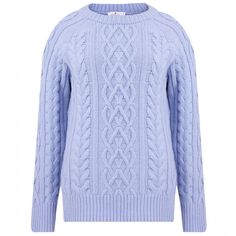 Crafted from high-quality, soft, and breathable fabric, this sweater features a traditional cable knit pattern that adds texture and elegance. The O-neckline offers a relaxed fit, making it easy to layer over your favorite shirts or wear on its own for a clean, polished look. Its unisex design ensures a flattering fit for everyone, making it a go-to piece for both men and women.  The light blue hue brings a fresh, soothing touch to your wardrobe, easily pairing with jeans, trousers, or skirts. Whether you're heading to the office, enjoying a weekend getaway, or simply lounging at home, this sweater provides the perfect blend of style and comfort.  62801001 Yarn Material: 80% Wool, 20% Polyamdide  Hand wash program only. Wash inside out. Wash with similar colors. Iron inside out. Do NOT tum Cable Knit Pattern, Unisex Sweater, Soft Textiles, Knit Pattern, Bag Dress, Weekend Getaway, Shirt Sale, Polished Look, Knit Patterns