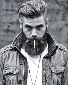 BEARDREVERED on TUMBLR | pf2thewall: Follow  @4hairpleasure ✂️.... Undercut With Beard, Man With A Beard, Male Faces, Mens Hairstyles With Beard, Long Beard, Perfect Beard, Beard Hairstyle, Beard Lover, Great Beards