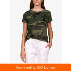 in stock Camo Shirt, Camo Tee, Tee Shirt Print, Jersey Knit Fabric, Women Trends, Cool Fabric, Printed Tees, Shirt Online, Boy's Clothing