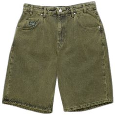 90s Short Length Streetwear Bottoms, 90s Style Short Length Streetwear Bottoms, 90s Short Streetwear Bottoms, Green Summer Streetwear Bottoms, Green Bottoms For Summer Streetwear, Green 90s Style Streetwear Bottoms, Green 90s Style Cotton Bottoms, 90s Style Green Cotton Bottoms, Green Retro Bottoms For Streetwear