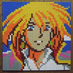 an image of a woman made out of legos