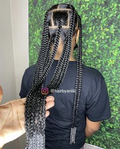 Hairstyles For All Hair Types, Black Box Braids, Large Box Braids, Cute Box Braids, Braided Hairstyles For Black Women Cornrows, Big Box Braids, Big Braids, Big Box Braids Hairstyles, Box Braids Hairstyles For Black Women