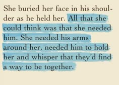 a poem written in blue ink with the words, she buried her face in his shol