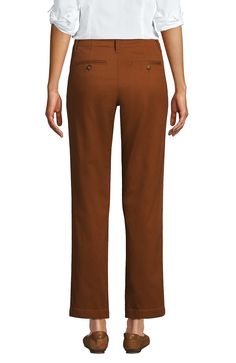 We've done it again: Made another pair of must-have chinos. With a classic mid rise and a just-right hint of stretch, they're perfectly polished and incredibly comfortable. And the straight-leg fit with a slightly tapered ankle is a flattering choice every time, pairing perfectly with anything oversized, fitted or anything in-between. Go ahead and add these to your rotation. Crisp twill with a hint of stretch Hook and bar closure & zip fly, plus belt loops Front and back button pockets &mdas Business Casual Brown Straight Leg Chinos, Brown Straight Leg Chinos For Fall, Brown Straight Chinos For Fall, Brown Chinos For Business Casual, Classic Brown Chinos For Work, Brown Wide Leg Chinos For Fall, Brown Straight Leg Chinos For Spring, Brown Wide Leg Chinos For Work, Brown Wide-leg Chinos For Workwear