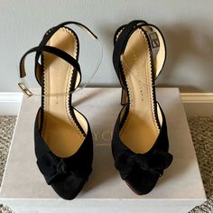 Like New Charlotte Olympia Heels, Charlotte Olympia Shoes, Charlotte Olympia, Black High Heels, Olympia, High Heels, Like New, Women Shoes, Heels