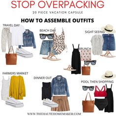 an image of how to pack for vacation with the help of travel packing and shopping