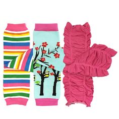 It's playtime with these fun and exciting leg warmers. Featuring colorful designs that children will love, the warmers will keep your baby warm during the cold weather and diaper changes. They also protect against the sun's harsh rays and insects. Have your little one wear them while learning to crawl to stay clean and to protect his or her knees. Ideal for newborns to 6 years of age. Sold as a set of 3 pairs of leg warmers. Ideal for newborns to 6 year olds. Protect baby's knees when crawling a Fashion Apron, Baby Leg Warmers, Baby Tights, Baby Legs, Target Clothes, Baby Protection, Pink Ruffle, Toddler Boy Outfits, Baby Warmer