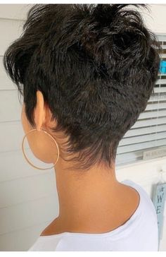 Pixie Cut For Thick Hair, Choppy Pixie, Short Spiky Haircuts, Choppy Pixie Cut, Short Hair Back, Short Spiky Hairstyles, Styles Hairstyles