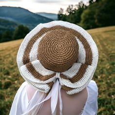 Handmade Crochet Raffia Hat, Straw Floppy Hat, Bow Hat Pattern, Woven Beach Hat, Summer Hat, Summer Raffia Hat, Raffia Woven Hat ✅Any woman must have this hat for every fashionista. Whether you keeping it to yourself or gifting someone you care, it will be unforgettable. ✅You can combine your clothes with a bow hat pattern straw summer hat on summer days ✅You can choose it for your special occasions, at the beach or for a countryside wedding. ✅Special design hat, designed by me ✅Handcrrafted in Wide Brim Bonnet For Beach In Spring, Adjustable Short Brim Bonnet For The Beach, Beach Bonnet With Adjustable Fit And Short Brim, Summer Beach Bonnet, Summer Brimmed Bonnet For The Beach, Spring Beach Bonnet With Curved Brim, Summer Brimmed Bonnet For Beach, Adjustable Wide Brim Bonnet For Beach, Crochet Sun Hat Cap For Vacation