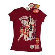 a women's t - shirt with an image of the cast of high school musical