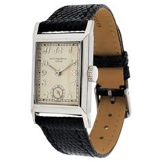 Patek Philippe Early Platinum Art Deco Rectangular Tank style watch circa 1930's For Sale at 1stDibs | patek philippe vintage tank watch, patek philippe tank watch, patek tank Art Deco Watch, Tank Watch, Vintage Tank, Style Watch, Beautiful Watches, Patek Philippe, Fashion Watches, Wrist Watch, Jewelry Watches