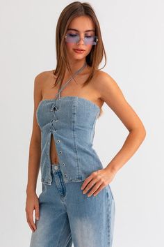 Vibe Tribe, Hippie Vibes, Halter Neck, Halter Top, Fashion Boutique, Lace Front, Chic Style, Overalls, Lace Up