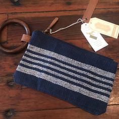 New With Tags! Super Cute Navy Blue/ White Stripe Mudpie Cuff Clutch With Zipper! Has A Wooden Bangle That Can Be Removed. Wristlet Measures 9”X 5” Not Including Bangle Blue Casual Clutch For Everyday Use, Casual Blue Clutch For Everyday Use, Everyday Blue Pouch Wristlet, Blue Rectangular Casual Wristlet, Casual Everyday Clutch Wristlet, Casual Blue Rectangular Wristlet, Trendy Blue Wristlet For Everyday Use, Trendy Blue Everyday Wristlet, Blue Trendy Wristlet