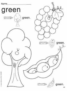 a coloring page with fruits and vegetables