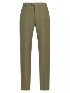 ONLY AT SAKS. Crafted of linen, these Saks Fifth Avenue flat-front pants offer an elevated look. This tailored style features belt loops, four pockets, and a zip fly with button closure..Flat front.Belt loops.Side slip pockets.Back welt pockets.Zip fly, button closure.100% linen.Dry clean.Made in Italy.SIZE & FIT.Model measurements: 6’3' tall, 32' waist.Model is wearing a US size 32.For basic alterations and hemming,.book an appointment.online at your local Saks Fifth Avenue location..ABOUT THE Linen Pants Suit, Tailored Style, Flat Front Pants, Clothing Pants, Linen Suit, Suit Pants, Book An Appointment, Tailored Pants, Saks Fifth