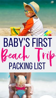 the baby's first beach trip packing list