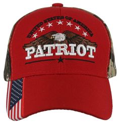 UNITED STATE OF AMERICA STAR PATRIOT EAGLE FLAG BASEBALL CAP HAT CAMO RED UNITED STATE OF AMERICA STAR PATRIOT EAGLE FLAG BASEBALL CAP HAT CAMO RED NEW - WITH TAGS 100% High End Acrylic Logos and designs are fully embroidered Size: One Size Fits All VELCRO ADJUSTMENT Shipping Payment Terms of Sale SHIPPING We ship Worldwide. We ship to USA 48 continental states, Item usually will be shipped out within 1~3 business days after payment received. We only ship to confirmed addresses. Non USA Customer Memorial Day Sports Baseball Cap, Patriotic Sports Hat For Veterans Day, Patriotic Baseball Cap For Veterans Day Sports Events, Patriotic Baseball Cap For Memorial Day Sports, Patriotic Hats For Sports On Memorial Day, Snapback Baseball Cap For Memorial Day Outdoor, American Snapback Baseball Cap With Flag, Patriotic Baseball Cap For Baseball Season, Patriotic Baseball Cap For 4th Of July