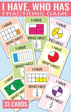 i have, who has fractions game for kids