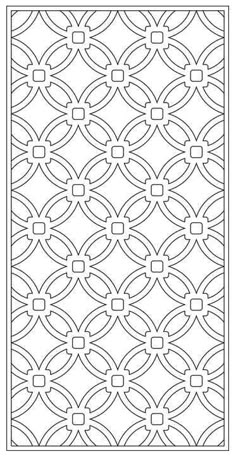 an intricate pattern is shown in the shape of a rectangle, which has been cut into