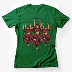 Basanti Bollywood Dance T-Shirt, Indian Cinema Inspired Graphic Tee, Women's Dance Performance Shirt Female T-Shirt Custom graphic T-Shirt.Customize your color Dance T Shirt, Streetwear Male, Indian Cinema, Bollywood Dance, Shirt Female, Casual Summer Shirts, Dance Performance, Friends Shirt, Art Shirts