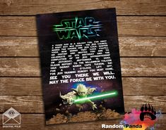 a star wars poster with an image of yoda and the force