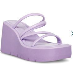 Brand New Brand Name: Madden Girl Size: 10 Color: Lavender Style: Vada Cute Purple Sandals For Spring, Casual Purple Sandals For Spring, Trendy Purple Platform Sandals, Trendy Purple Synthetic Sandals, Lavender Round Toe Synthetic Sandals, Lavender Synthetic Sandals With Round Toe, Lavender Synthetic Sandals For Summer, Casual Lavender Sandals For Spring, Resale Business