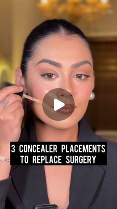 Makeup Tutorial For Women Over 50 Videos, Concealer Placement, Facelift Makeup, Contour For Round Face, Makeup For Round Eyes, Makeup Contour, Makeup Tips For Older Women, Makeup For Older Women, Makeup For Moms