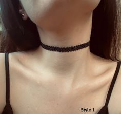 Black Seed Bead Choker Necklace for Woman Goth Gothic Choker - Etsy Gothic Choker, Seed Bead Choker, Bead Choker Necklace, Emo Girl, Gothic Chokers, Lace Choker, Collar Choker, Bead Choker, Black Seed