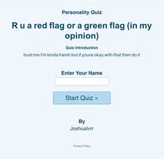 a sign up page for a quiz game with the words,'find your name '