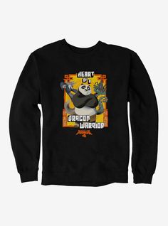 50% pre-shrunk cotton  50% polyester heavyweight fleeceWash cold; dry lowImportedListed in men's  unisex sizes Dragon Warrior, Kung Fu Panda, Sweaters Online, Kung Fu, Hot Topic, Hoodies Men, Men Sweater, Sweatshirts